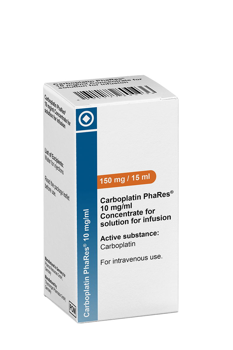Produktverpackung Carboplatin PhaRes